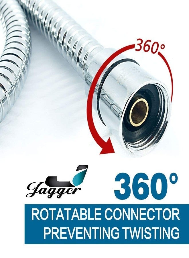 JAGGER (1.5 Meter) Stainless Steel Double-Buckle Flexible Shower Hose Hand Shower Hose Shower Tube, Health Faucet Tube for Bathroom, Flexible Tube, Faucet Pipe for Toilet (Pack of 1) - Image 4